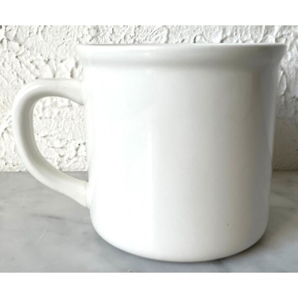 Pottery Barn & Denise Fiedler Mug Whimsical Cat WIth Wrapped Gift Coffee Cup - Picture 3 of 6